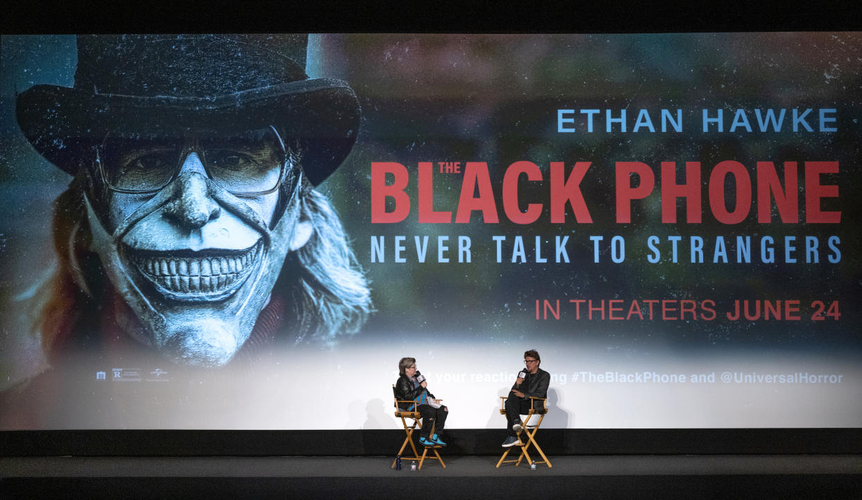 Film Independent Nominations Manager Jennifer Wilson and director Scott Derrickson attend a screening of 