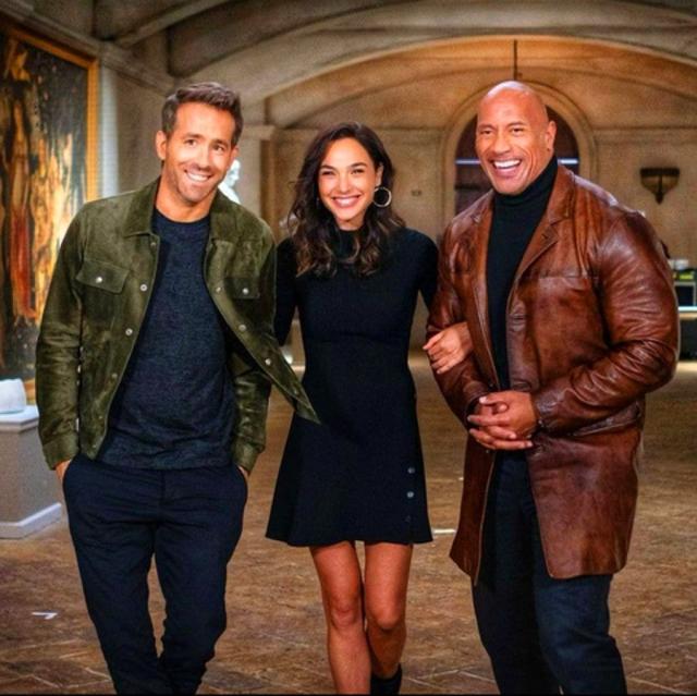 Red Notice' salary: How much did Gal Gadot, Dwayne Johnson, and Ryan  Reynolds reportedly get paid?