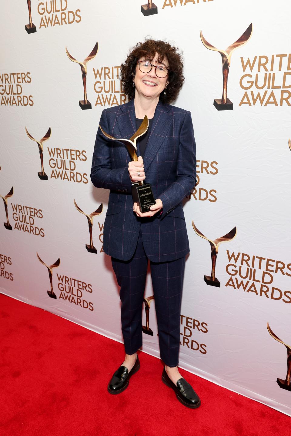 "Succession" writer Georgia Pritchett during the Writers Guild Awards New York ceremony.