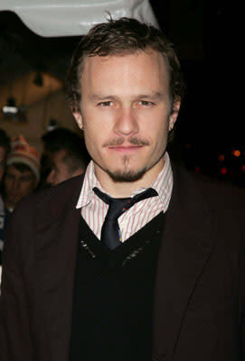 Heath Ledger at the NY premiere of Focus Features' Brokeback Mountain