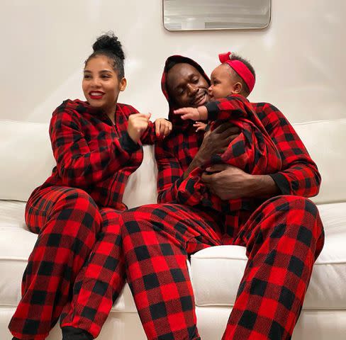 <p>Kasi Bennett Instagram</p> Usain Bolt and Kasi Bennett with their daughter Olympia Lightning Bolt.