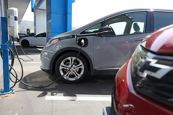 A Chevy Bolt qualifies for the rebate (Photo by Justin Sullivan/Getty Images).