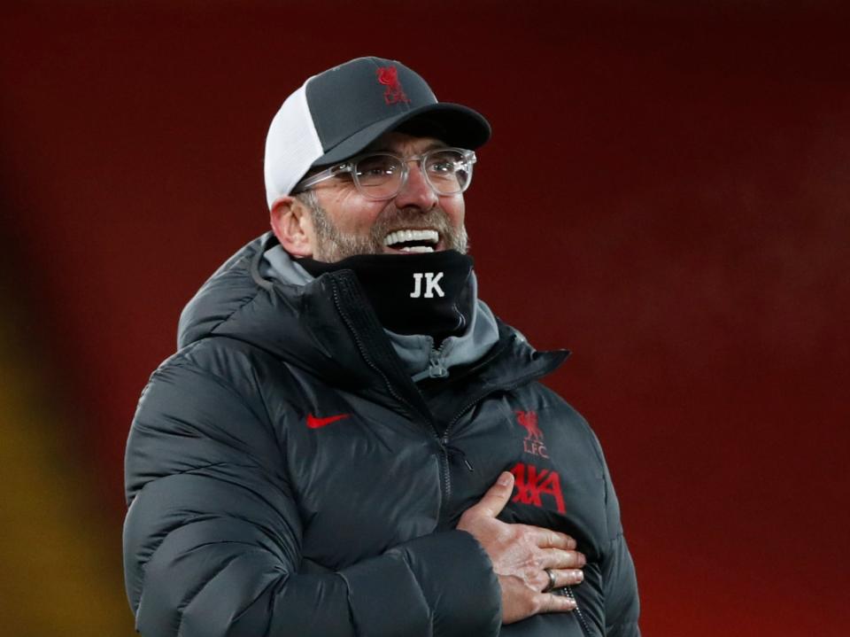 Liverpool coach Jurgen Klopp will be relieved by the recoveries of his injured players (Getty Images)