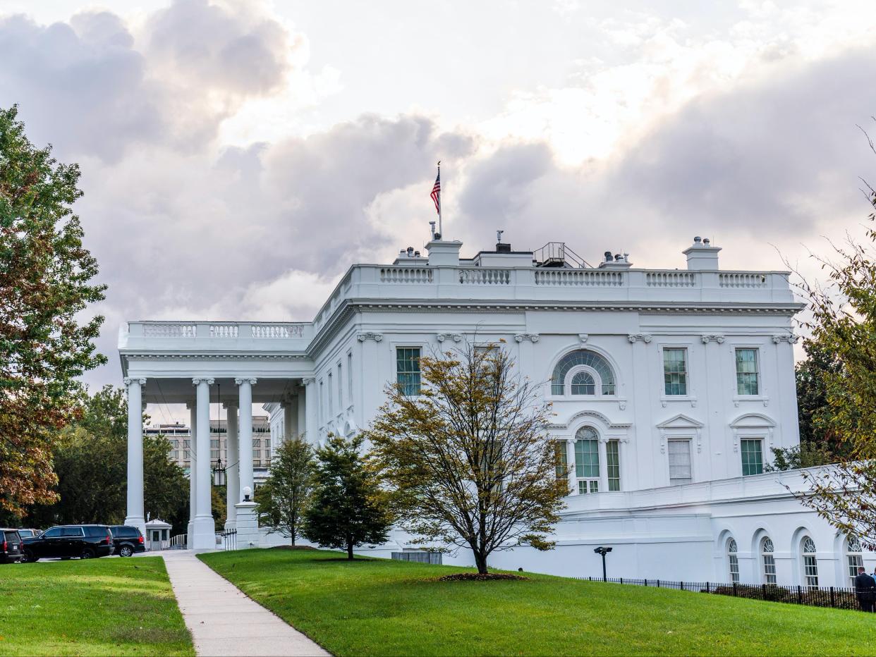 Donald Trump was quarantining in the residence on the second floor of the White House on Friday after testing positive for coronavirus. (Copyright 2020 The Associated Press. All rights reserved.)