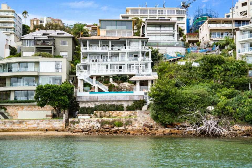 Waterfront properties in Sydney's Point Piper including the Jakobs' current home.
