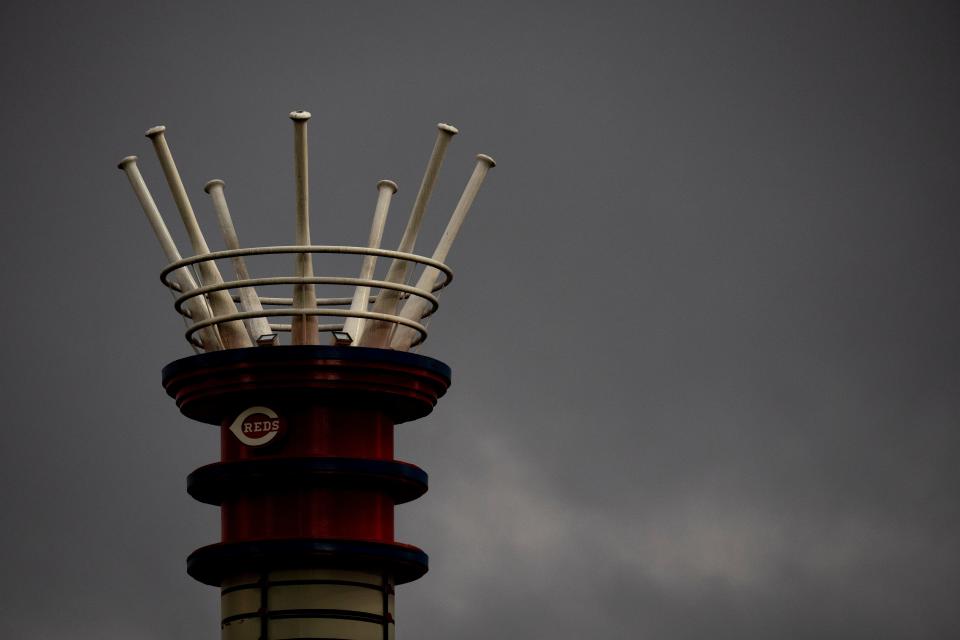 The Reds' series finale against the Milwaukee Brewers postponed due to rain