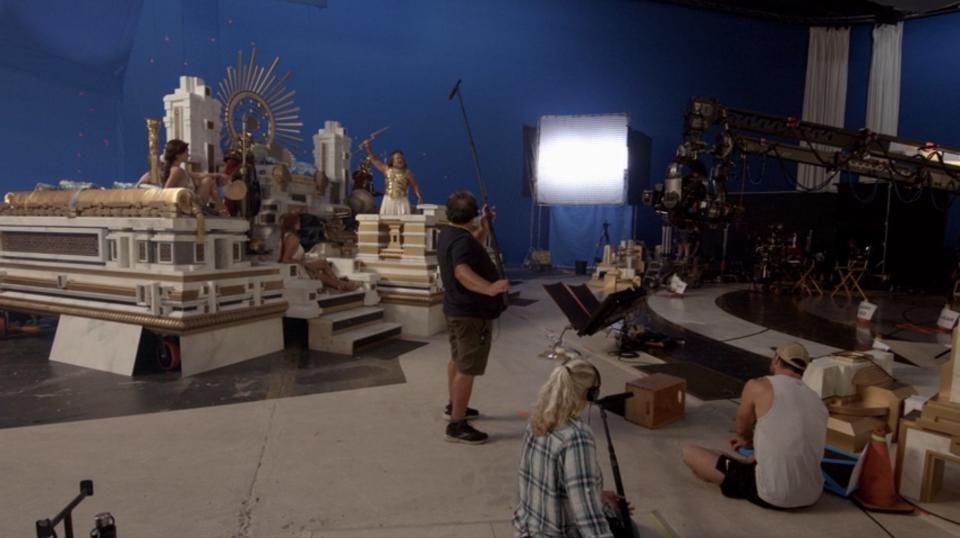 Russell Crowe on the set of "Thor: Love and Thunder."