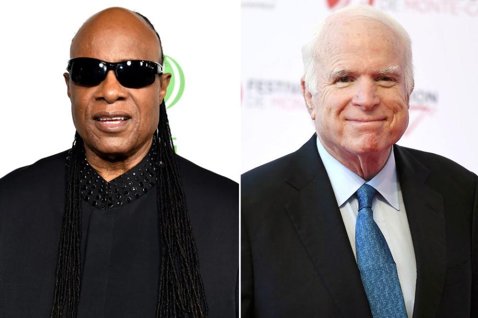 Stevie Wonder and John McCain