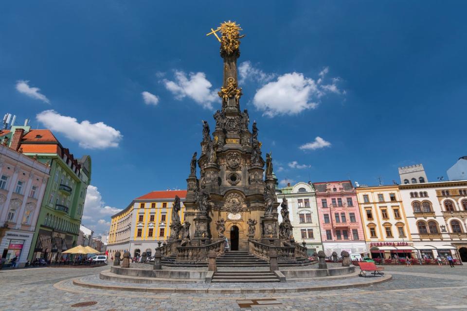 Holy Trinity Column in Olomouc’s main square (Getty Images)