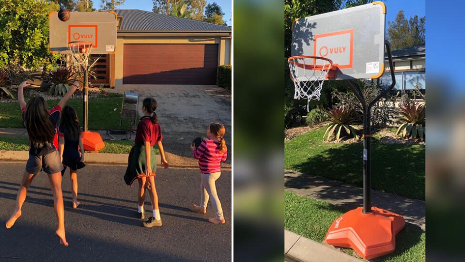 Brightwater father Trent Robinson was fined after he installed a basketball hoop for his children and others in his Sunshine Coast neighbourhood to use.