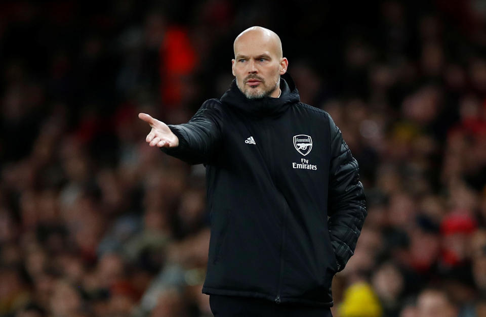 Freddie Ljungberg is looking for an early signature win as Arsenal manager. (REUTERS/Eddie Keogh)