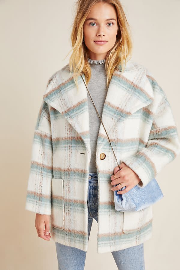 Elsa Plaid Coat 