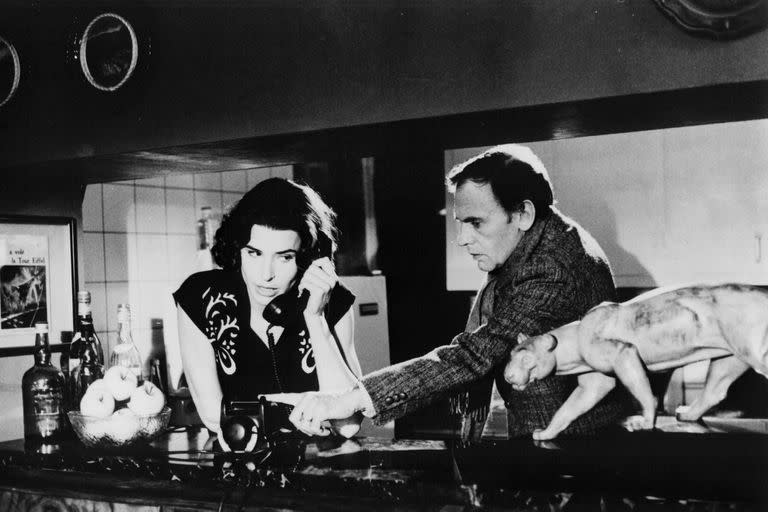 Ardant y Trintignant, la pareja protagónica de la última película de Truffaut