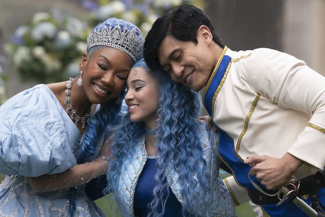 <p>Disney/Quantrell Colbert</p> Brandy, Malia Baker and Paolo Montalban in Descendants: The Rise of Red