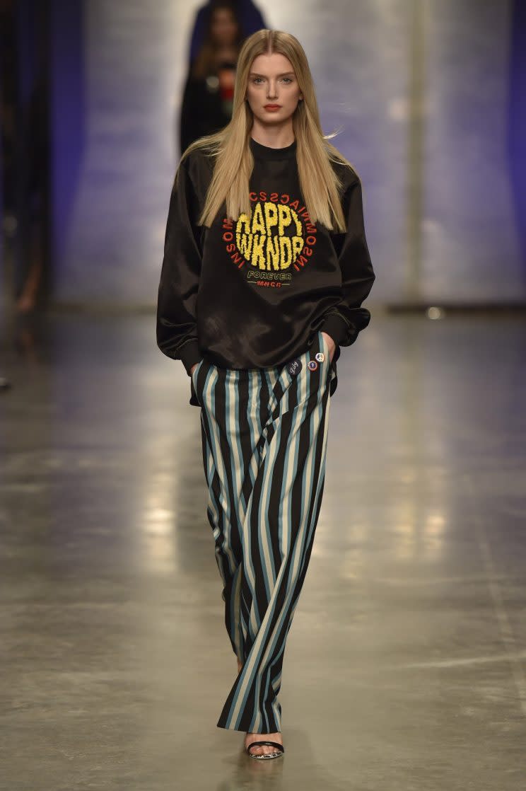 <i>Topshop Unique was part homage to the nineties rave scene [Photo: Topshop]</i>