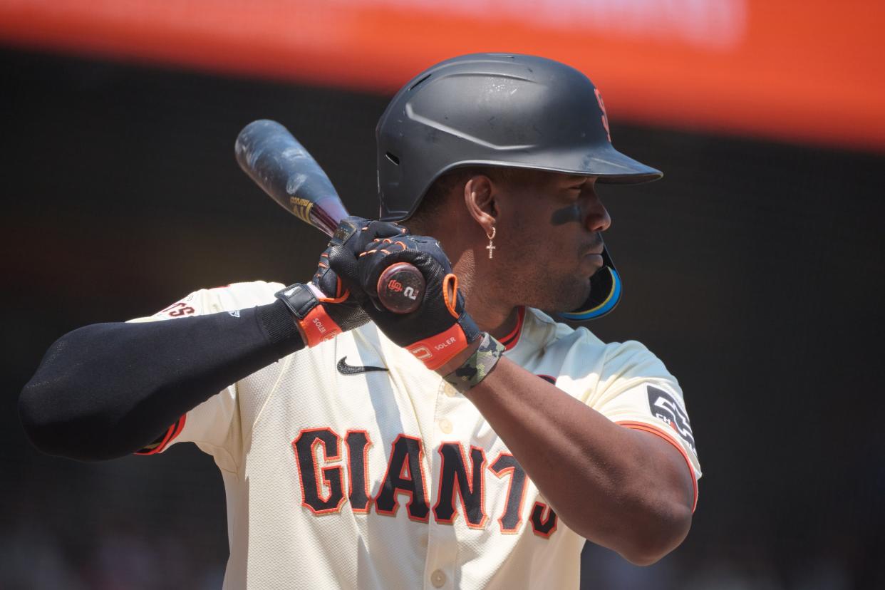 Jorge Soler returns to Atlanta, where he was the MVP of the team's World Series win in 2021.