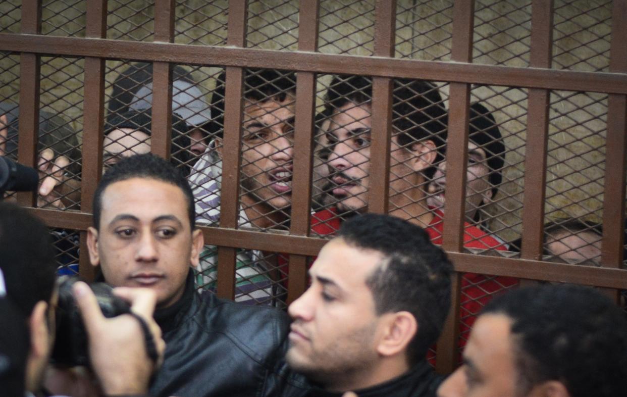Twenty-six men accused of 'debauchery' are imprisoned in Cairo (AFP/Getty)