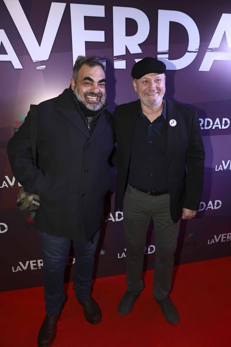 Roberto Moldavsky, uno de los primeros en llegar, junto a Juan José Campanella