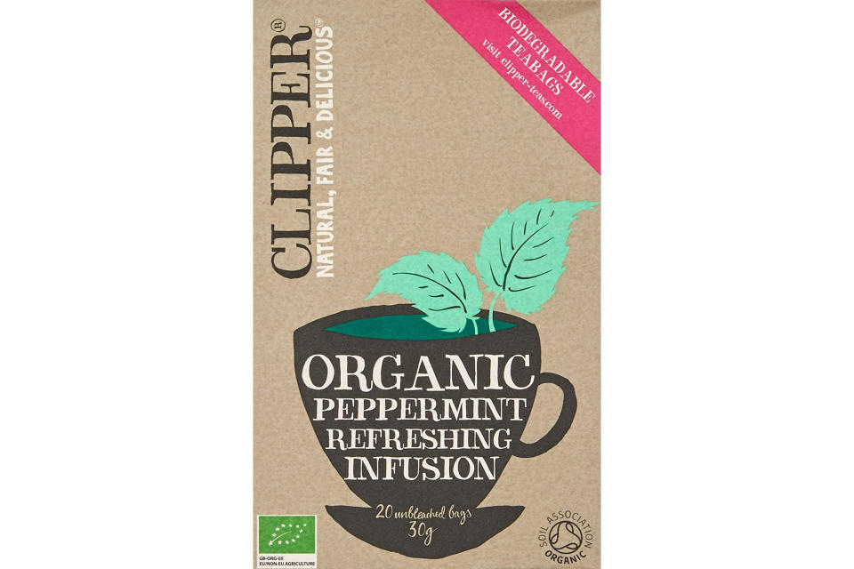 Clipper Organic Peppermint Tea, 1.5 grams, (20 Bags). (Photo: Amazon SG)