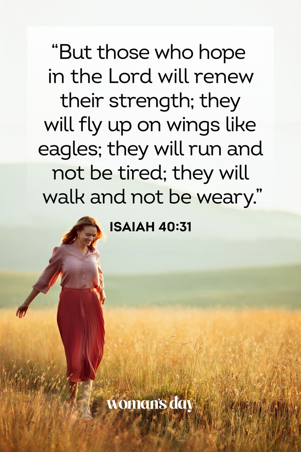 <p>"But those who hope in the Lord will renew their strength. They will soar on wings like eagles; they will run and not grow weary, they will walk and not be faint."</p><p><strong>The Good News:</strong> When you remain patient and refuse to give up the Lord will always come for you in your time of need.<br></p>