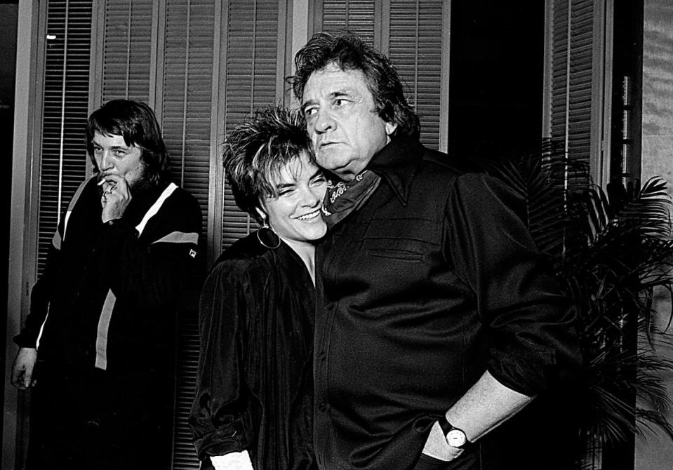 Rosanne Cash with her father, the late Johnny Cash (Beth Gwinn)