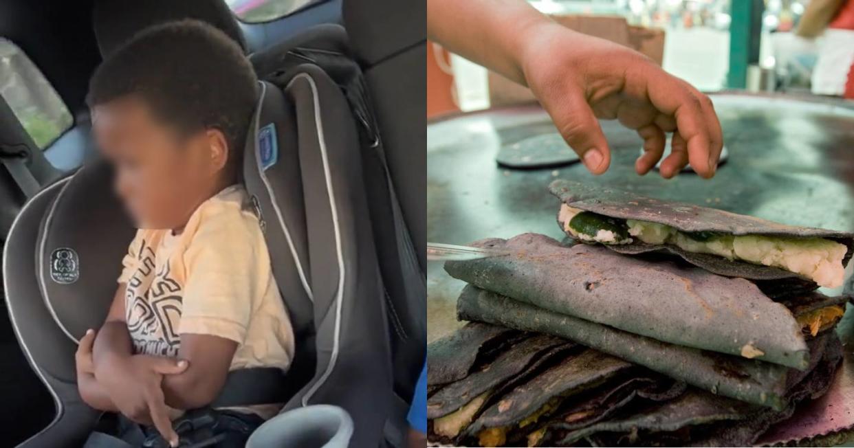 Niño de África llora porque quiere ser mexicano para poder comer quesadillas. Foto: Captura de video TikTok vía @belayneshgebre y Getty Images 