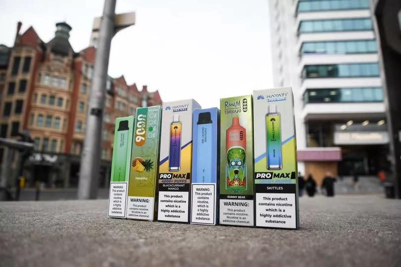 Illegal Vapes that were bought in Manchester