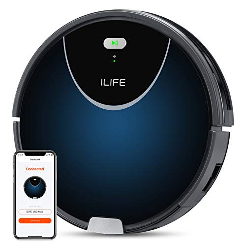 ILIFE V80 Max Robot Vacuum Cleaner, Wi-Fi Connected, 2000Pa Max Suction, Works with Alexa, 750m…