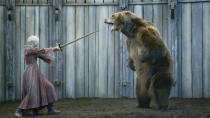 Gwendoline Christie in the "Game of Thrones" Season 3 episode, "The Bear and the Maiden Fair."