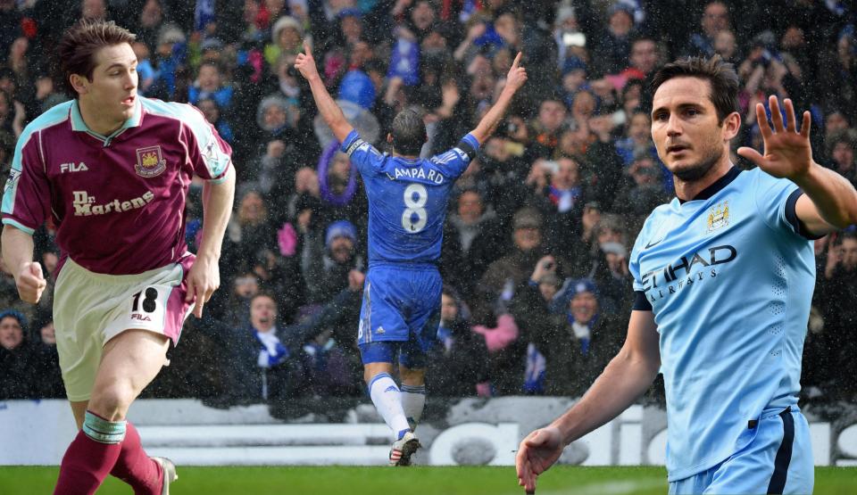 Frank Lampard starred for West Ham, Chelsea and Manchester City