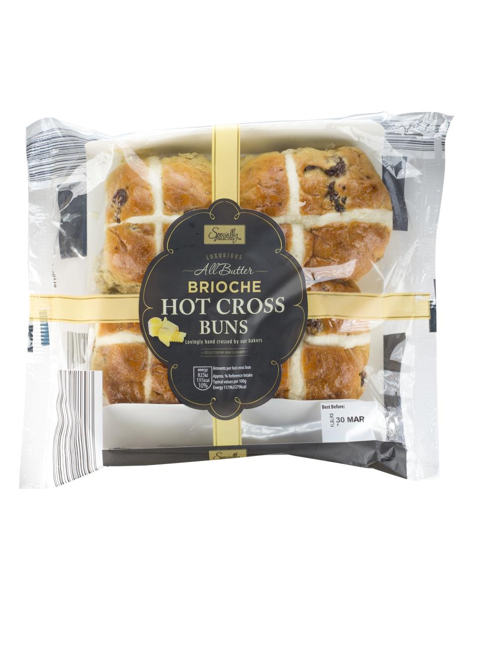 Brioche Hot Cross Buns, 99p