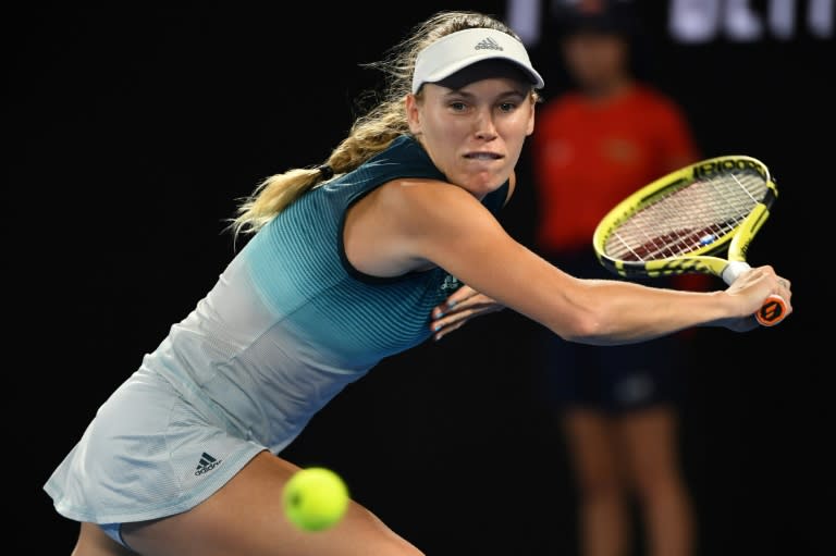 Caroline Wozniacki said Maria Sharapova's inconsistency made it hard for her to settle into the match