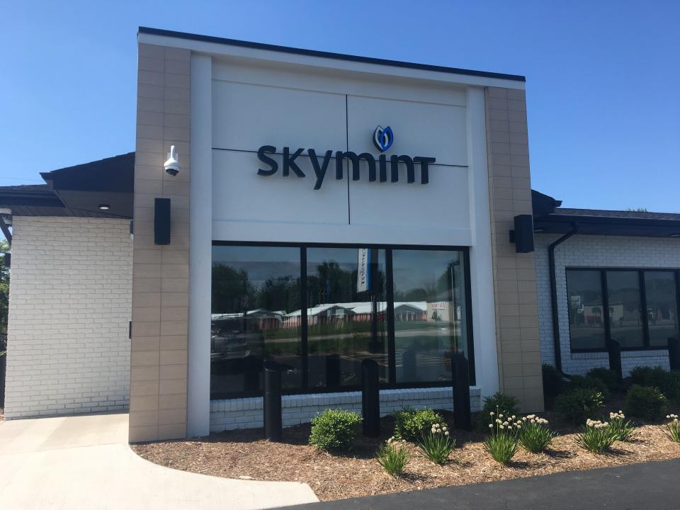 Skymint medical marijuana dispensary in Bay City, in July 2019. 