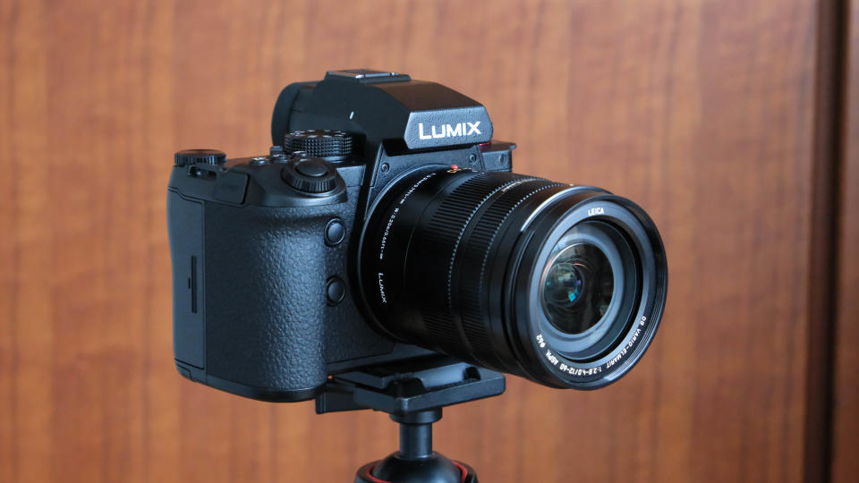 Panasonic Lumix G9 II camera on a tripod