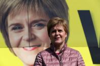 Scottish First Minister Sturgeon campaigns in Aberdeen