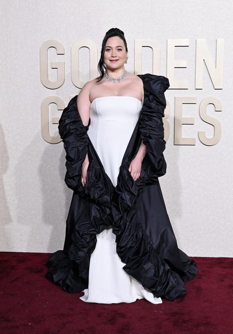 Lily Gladstone attends the 2024 Golden Globes.