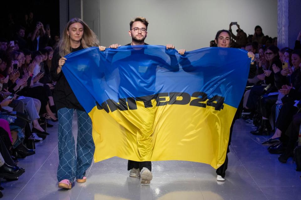 Ukrainian designers turn crisis into creativity at London Fashion Week