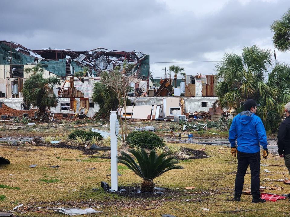 The Bay County Sheriff's Office shared images of storm destruction from the Florida Panhandle.