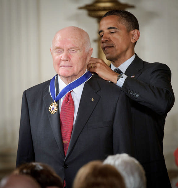 John Glenn Receives Medal of Freedom