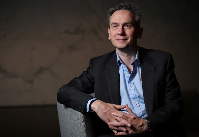 Jean-Sebastien Jacques, CEO of Rio Tinto Group poses for a portrait ahead of the publication of the company 2019 full year results in London