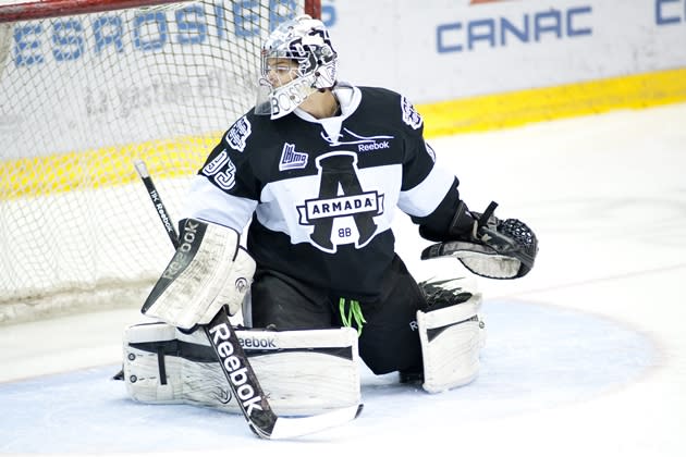 Etienne Marcoux is in his fifth and final QMJHL season with the Armada and he's looking to make lots of noise in his junior swan song. (Ghyslain Bergeron - CP)