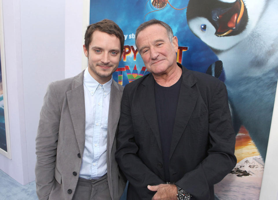 Happy Feet Two LA Premiere 2011 Robin Williams Elijah Wood