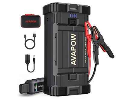 The Avapow jump starter is on sale at