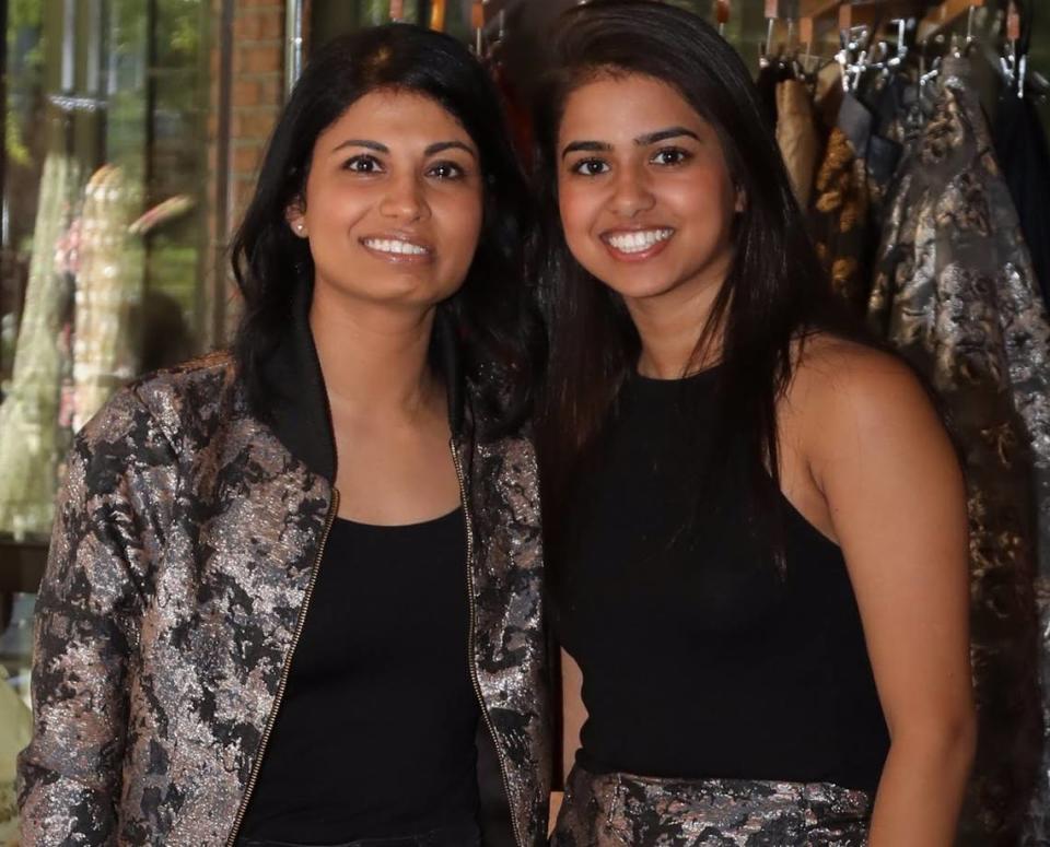 Niki, left, and Ritika Shamdasani started Sani Design to create more accessible South Asian fashion.