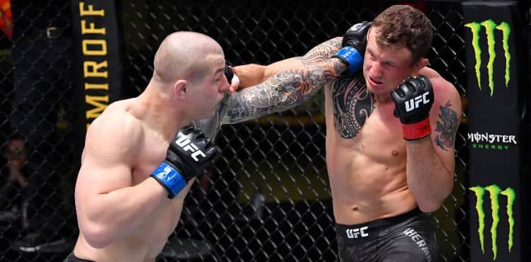 Marvin Vettori storms Jack Hermansson at UFC Vegas 16