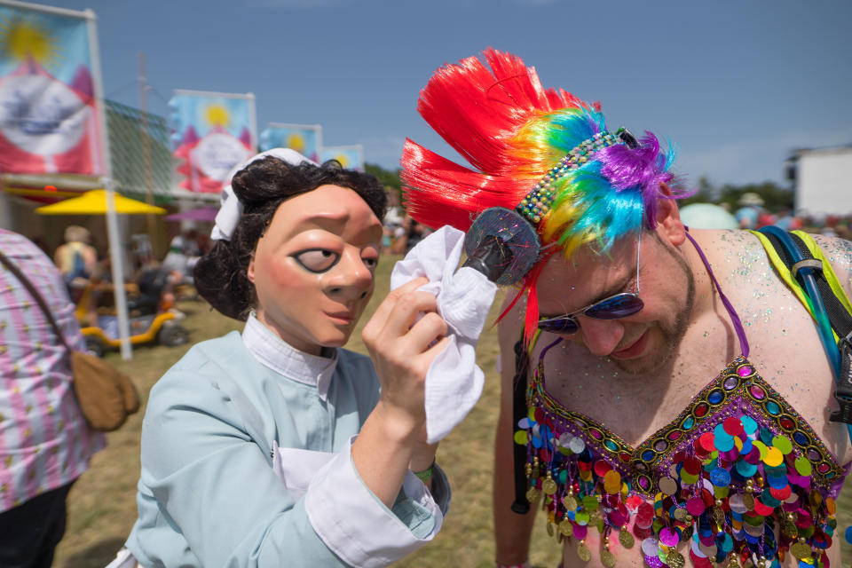 General views in the Theatre and Circus area on Day 3 (Friday) of the 2019 Glastonbury Festival at Worthy Farm in Somerset. Photo date: Friday, June 28, 2019. Photo credit should read: Richard Gray/EMPICS Entertainment