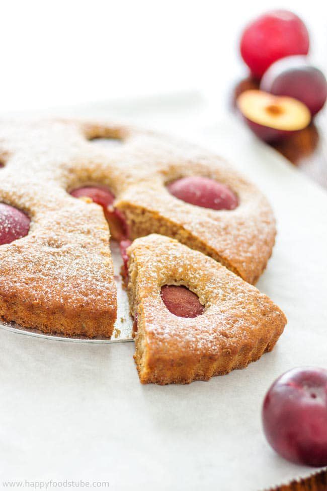 Plum Tart with Ricotta Cheese and Greek Yogurt