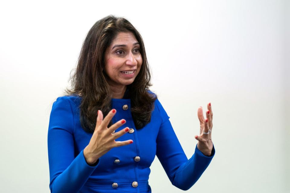 Suella Braverman has been criticised over the comments (Joe Giddens/PA) (PA Wire)