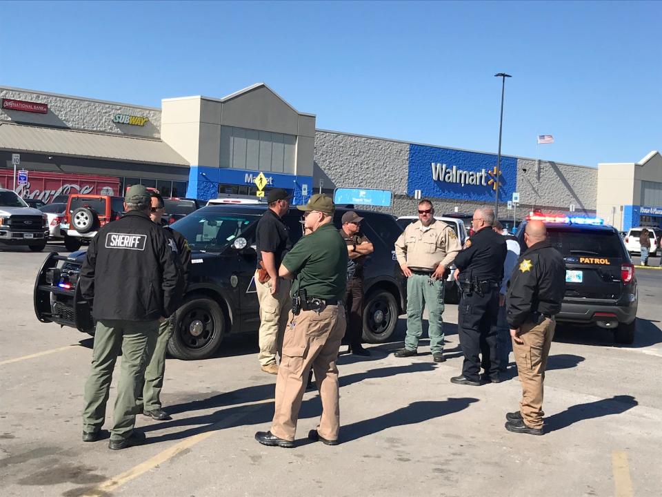 Three people were killed Nov. 18 in a shooting at a Walmart in Duncan, Okla.