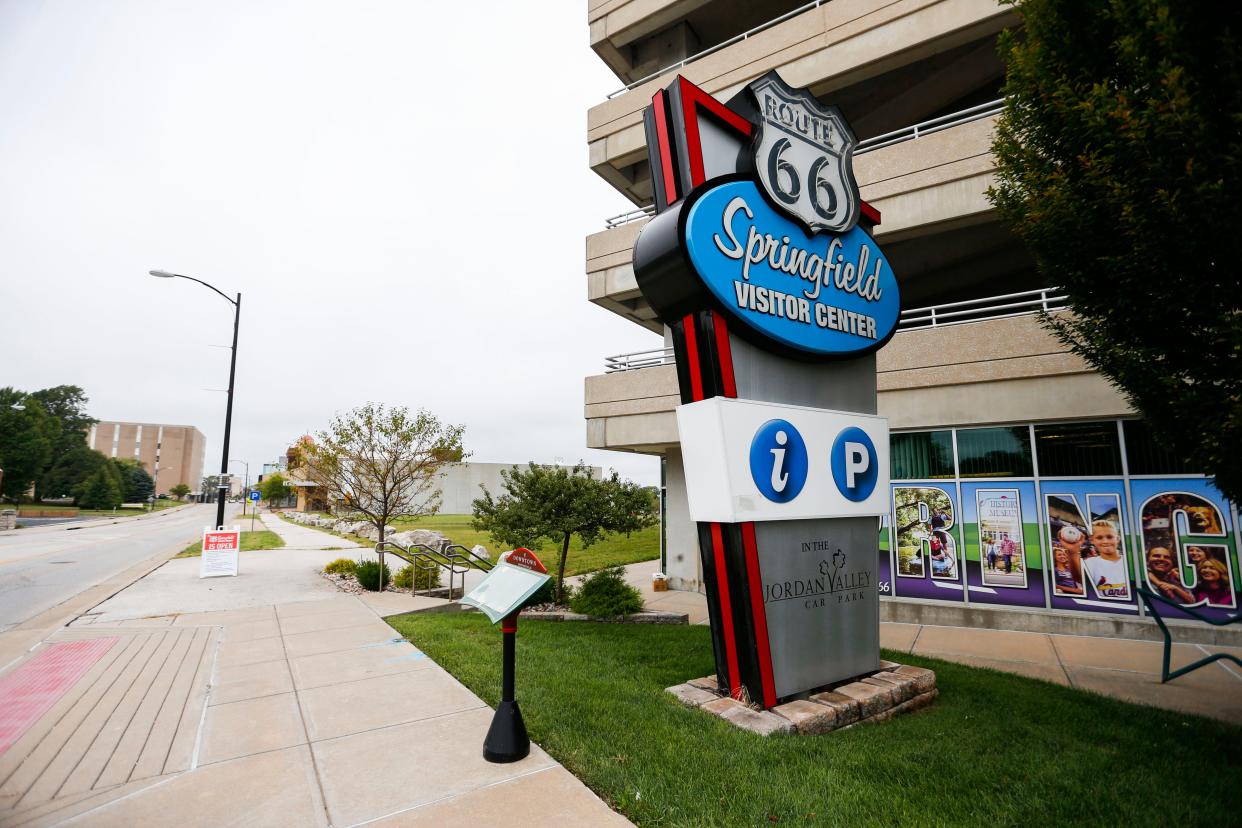The Route 66 Springfield Visitor Center on St. Louis Street welcomes travelers to the Queen City.